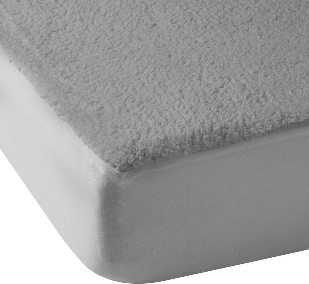 Šedé napínací prostěradlo z mikroplyše 135x190 cm Thermal Sherpa – Catherine Lansfield Catherine Lansfield