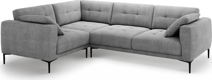 Šedá rohová pohovka (levý roh/do L) Bemy – Micadoni Micadoni