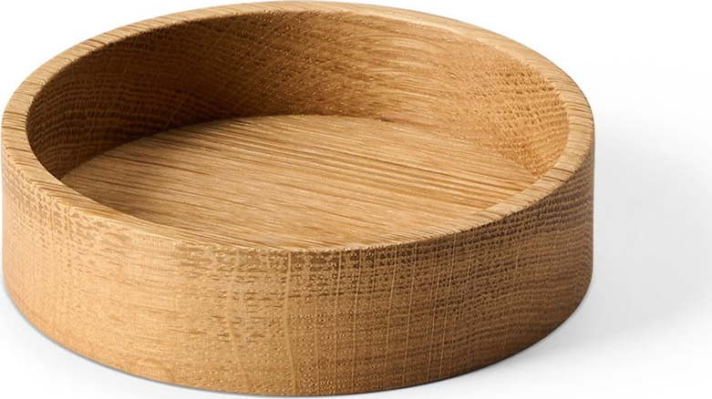 Dekorativní dřevěný úložný box v přírodní barvě ø 11x3 cm Circle S – LIND DNA Lind DNA