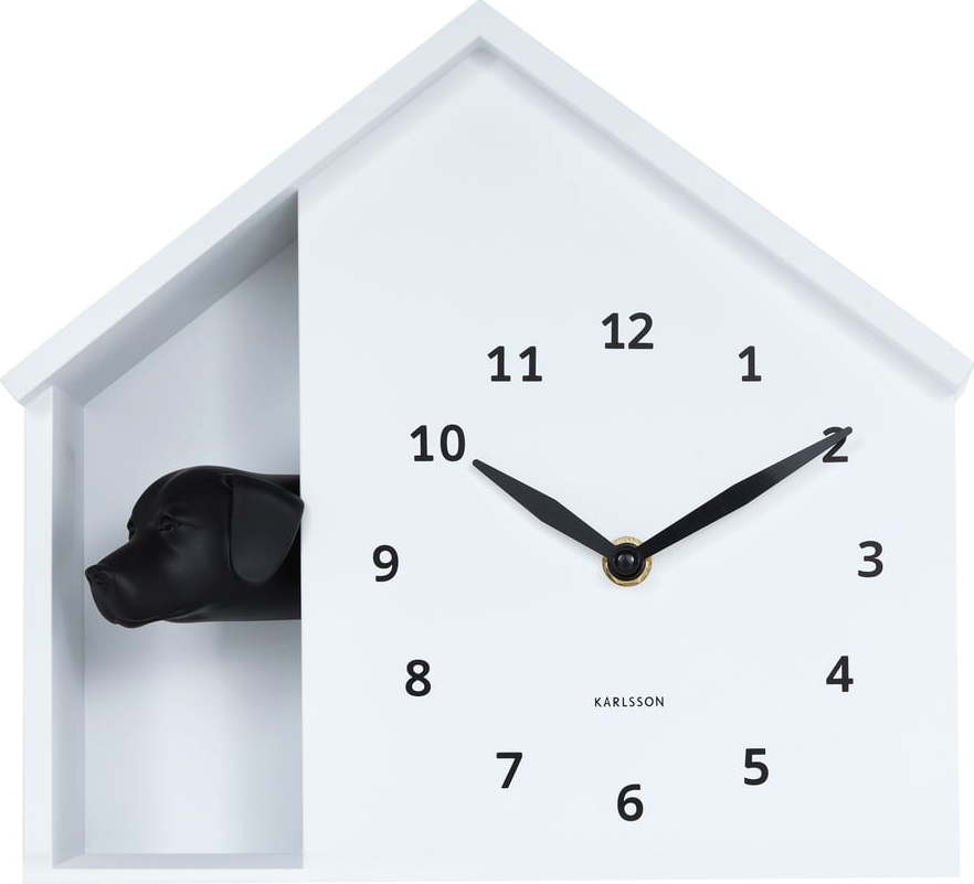 Nástěnné hodiny Peeking Doggy – Karlsson Karlsson