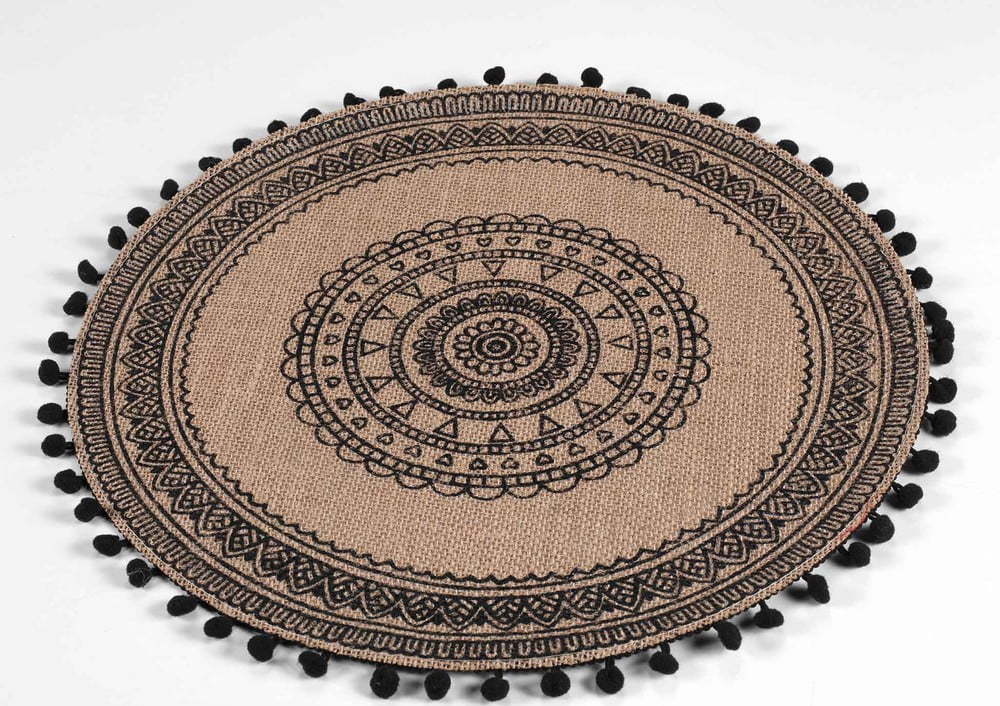 Jutové prostírání ø 38 cm Renata – douceur d'intérieur Douceur d intérieur