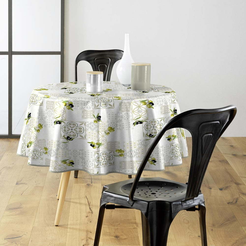Omyvatelný ubrus z PVC ø 160 cm Andalousie – douceur d'intérieur Douceur d intérieur
