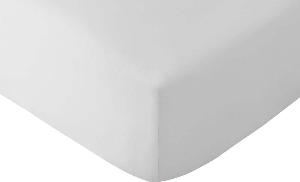 Bílé napínací prostěradlo 185x200 cm So Soft Non-Iron – Catherine Lansfield Catherine Lansfield
