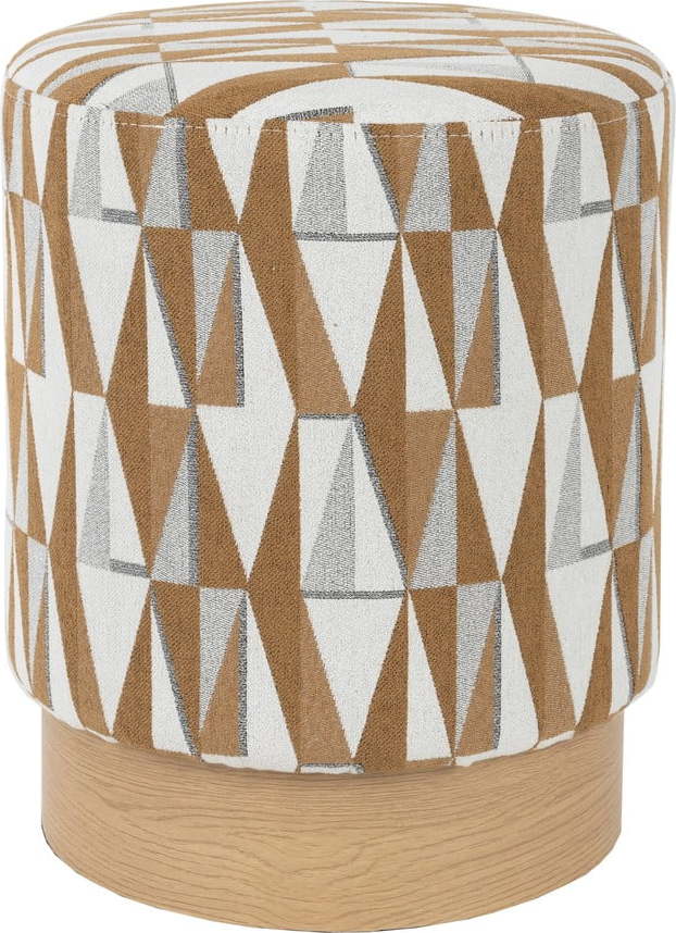 Hnědý taburet Ziggy – White Label White Label