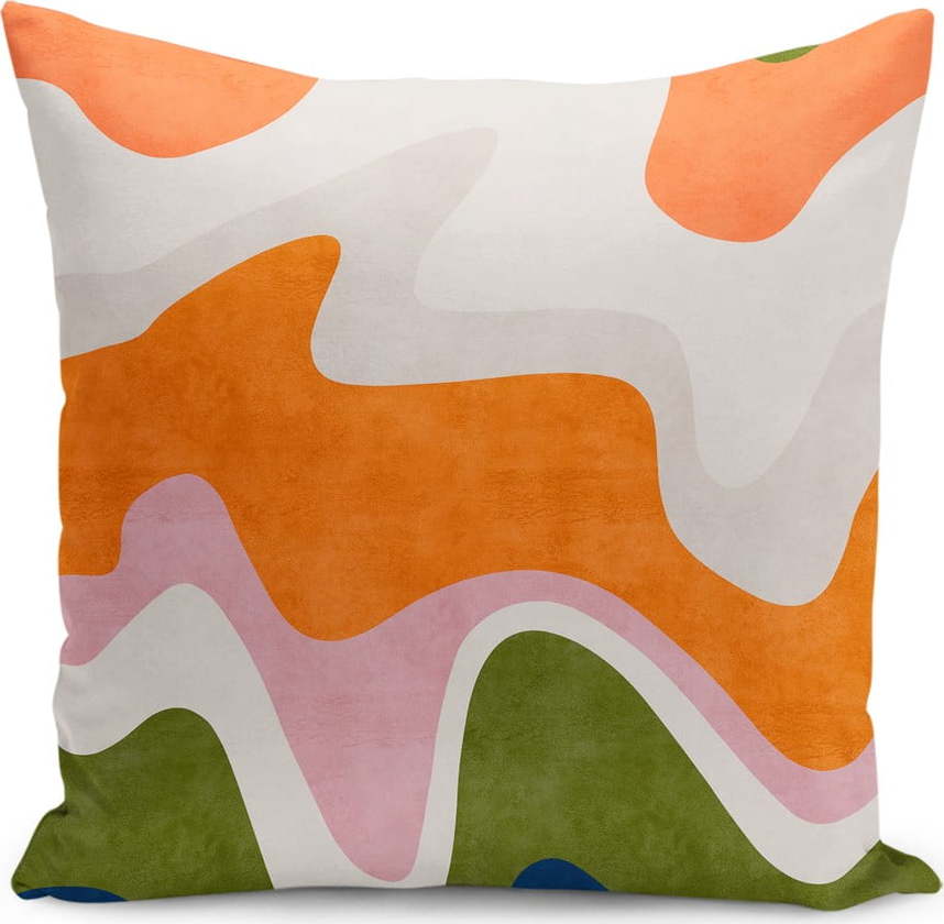 Povlak na polštář 43x43 cm Squiggly Orange – Mila Home Mila Home