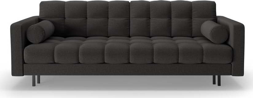 Tmavě šedá rozkládací/s úložným prostorem pohovka 222 cm Bali – Cosmopolitan Design Cosmopolitan design