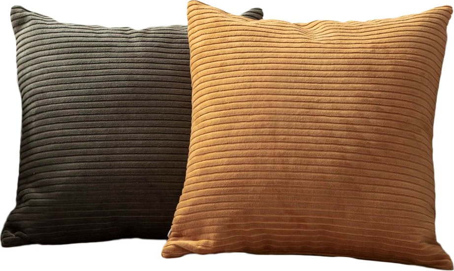 Manšestrové povlaky na polštáře v sadě 2 ks 43x43 cm – Mioli Decor Mioli Decor