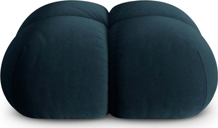 Tmavě modrá sametová podnožka Loretto – Cosmopolitan Design Cosmopolitan design