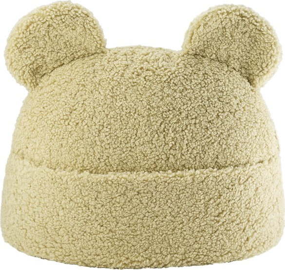 Zelený dětský pohovkový polštář z textilie bouclé Teddy Pouch – Wigiwama Wigiwama