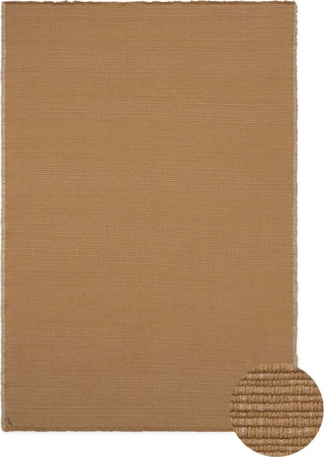 Okrově žlutý ručně tkaný bavlněný koberec 200x300 cm Handloom – Lorena Canals Lorena Canals