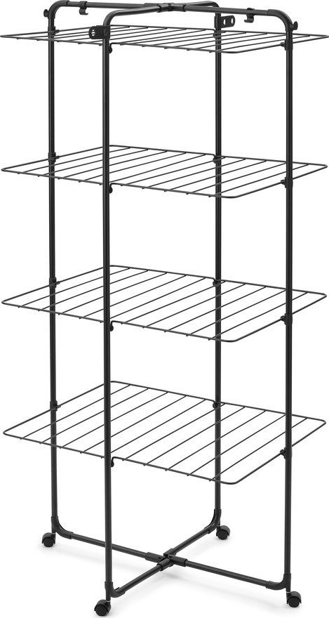 Matně černý sušák na prádlo 30 m HangOn Tower – Brabantia Brabantia