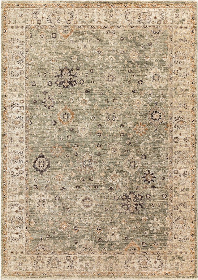 Zelený/béžový ručně tkaný běhoun 67x240 cm Heriz Ornate – Asiatic Carpets Asiatic Carpets