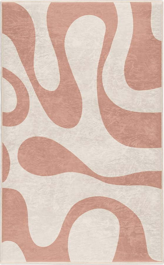 Růžový pratelný koberec 60x100 cm Strawberry Latte – Mila Home Mila Home
