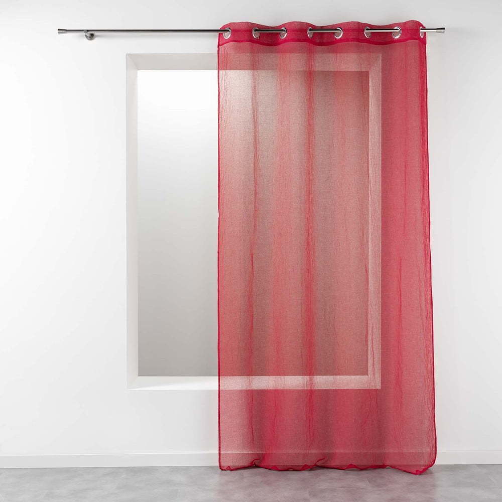 Červená záclona 140x240 cm Telma – douceur d'intérieur Douceur d intérieur