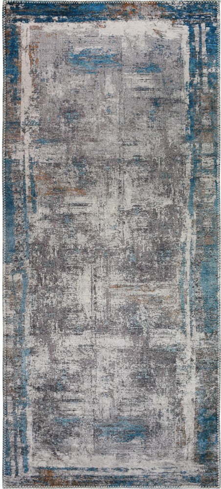 Modrý pratelný běhoun 80x300 cm Abstract Colors Blue – Vitaus Vitaus