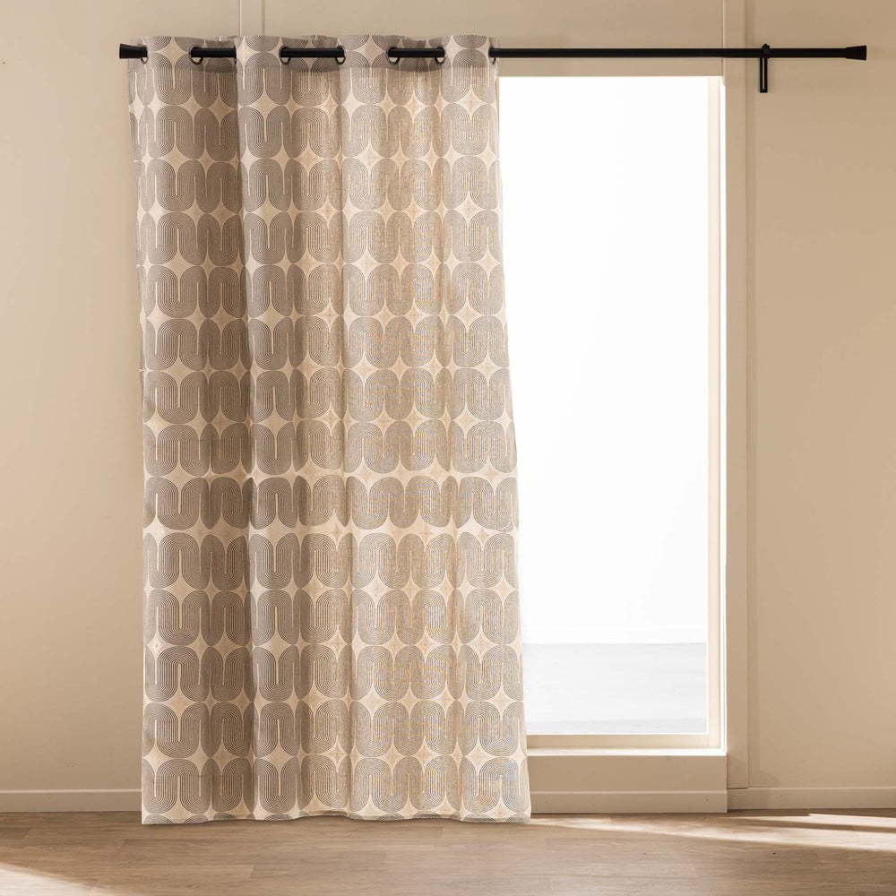Černý/béžový závěs 140x240 cm Ondine – douceur d'intérieur Douceur d intérieur
