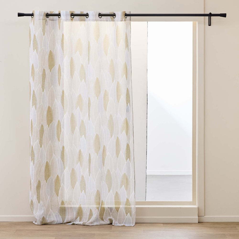 Béžová voálová záclona 140x240 cm Kim – douceur d'intérieur Douceur d intérieur