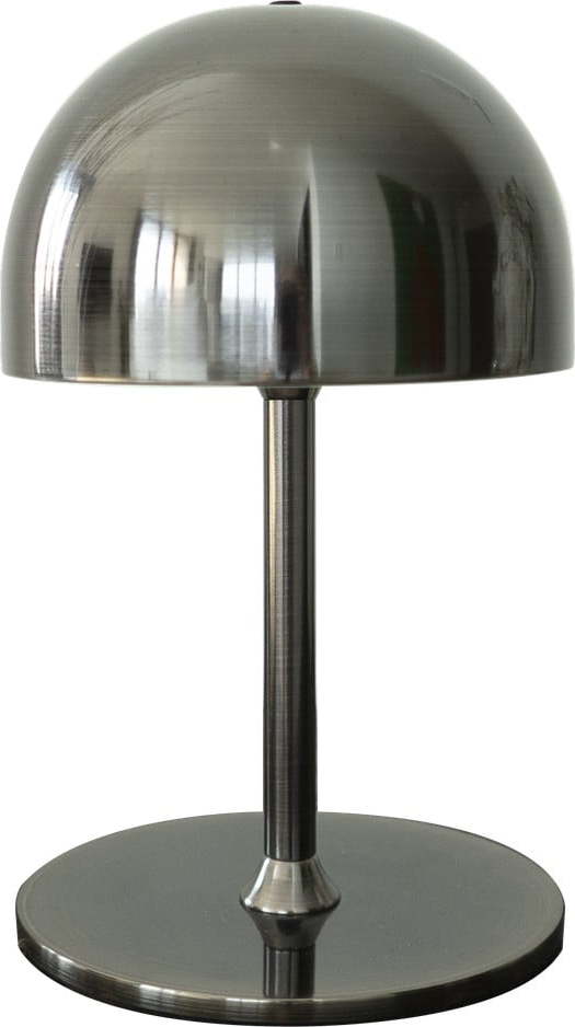 Tmavě šedá LED stolní lampa na dálkové ovládání s kovovým stínidlem (výška 22 cm) Tim – Sirius Sirius