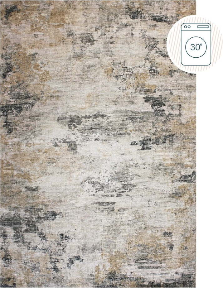 Šedobéžový pratelný koberec 115x170 cm Lila Abstract – Flair Rugs Flair Rugs