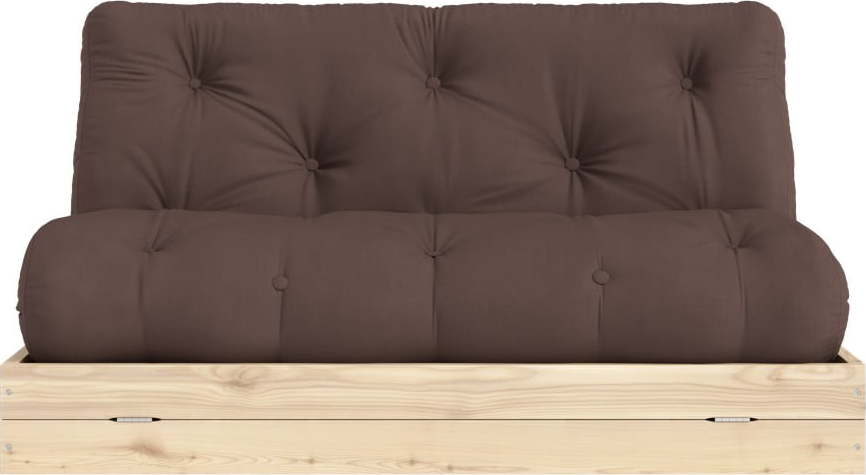 Tmavě hnědá rozkládací pohovka 145 cm Flip – Karup Design Karup