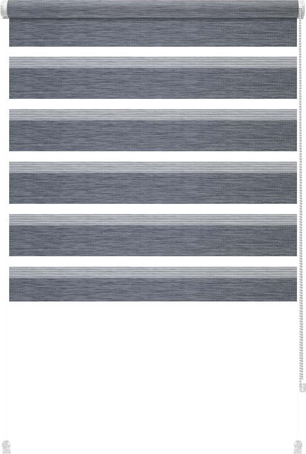 Antracitová roleta den a noc 97x150 cm Zebra Silvalin – Gardinia Gardinia