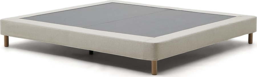 Béžová čalouněná dvoulůžková postel 150x190 cm Ofelia – Kave Home Kave Home