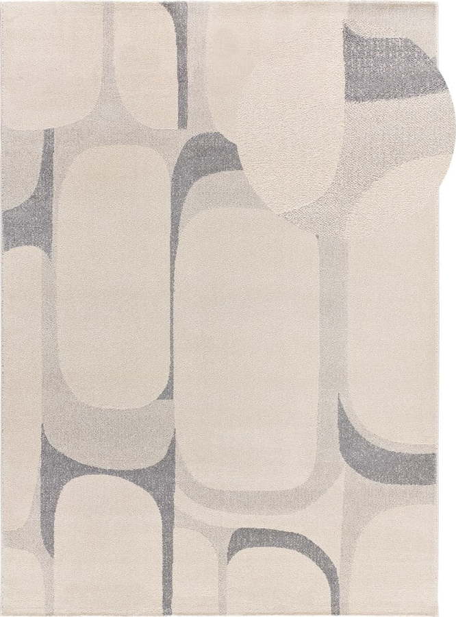 Koberec ve světle šedé a krémové barvě 80x150 cm Porto – Universal Universal
