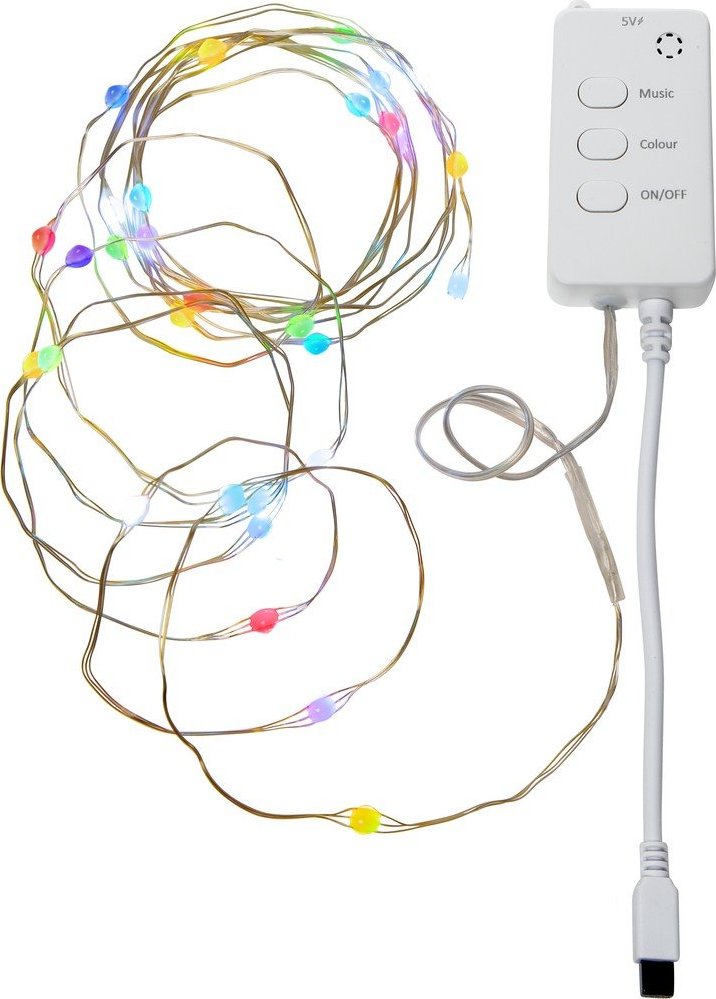 Světelný řetěz počet žárovek 30 ks na USB délka 300 cm Smart Strip – Star Trading Star Trading