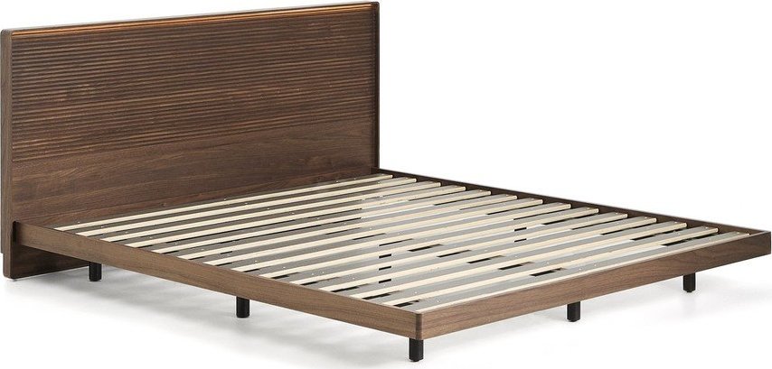 Hnědá dvoulůžková postel z březového dřeva s roštem 180x200 cm Norlen – Kave Home Kave Home