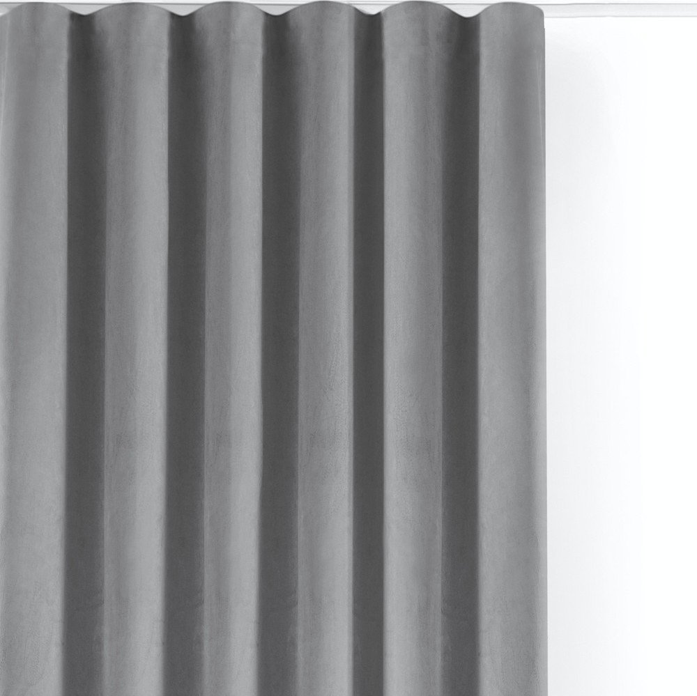 Šedý sametový dimout závěs 400x175 cm Velto – Filumi Filumi