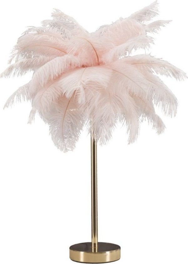 Růžová/ve zlaté barvě stolní lampa (výška 55 cm) Palm Pink – Mauro Ferretti Mauro Ferretti