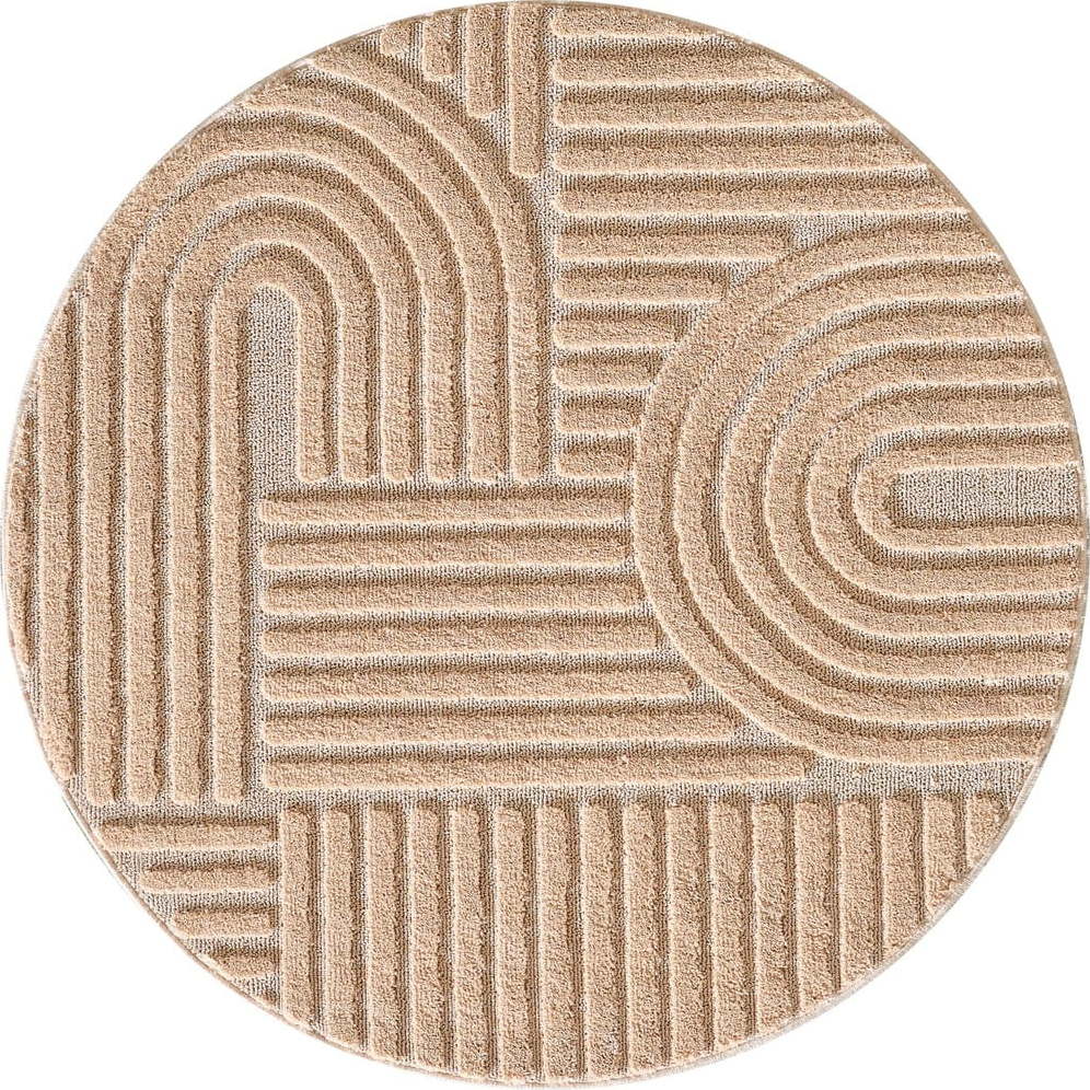Světle růžový kulatý koberec ø 120 cm Art 1121 – Ayyildiz Carpets Ayyildiz Carpets
