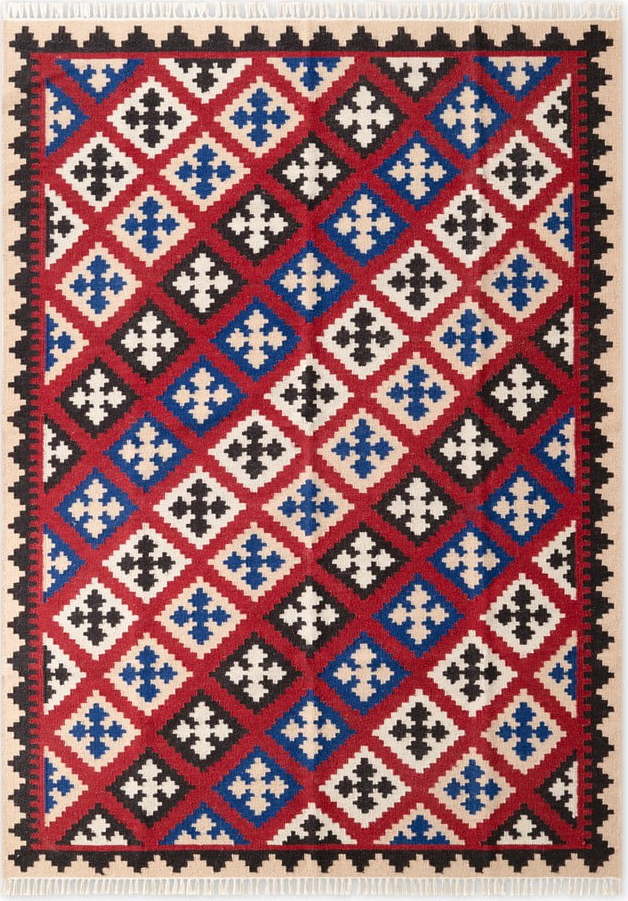 Červený oboustranný ručně tkaný vlněný koberec 200x290 cm Kamal Rami – Nouristan Hanse Home