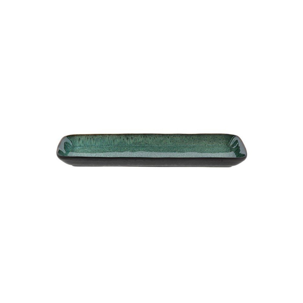 Servírovací keramický tác 14x38 cm Gastro Green/Black – Bitz Bitz