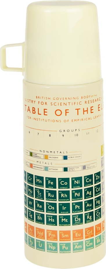Krémová dětská termoska 350 ml Periodic Table – Rex London Rex London