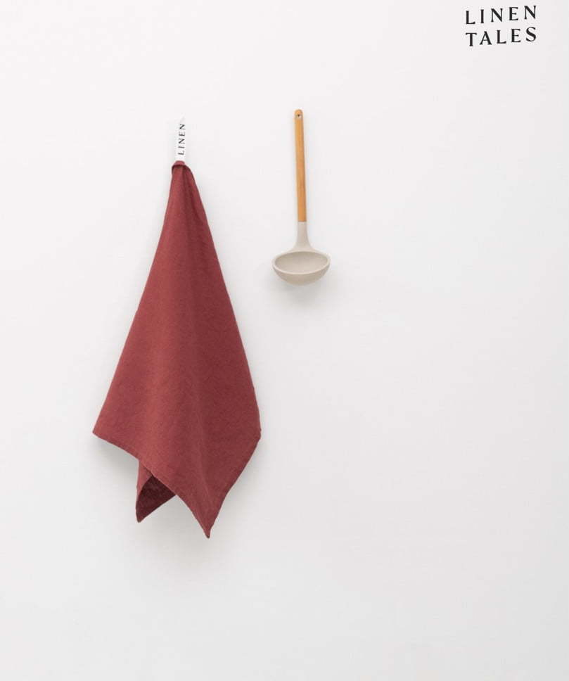 Lněná utěrka 45x65 cm Marsala – Linen Tales Linen Tales