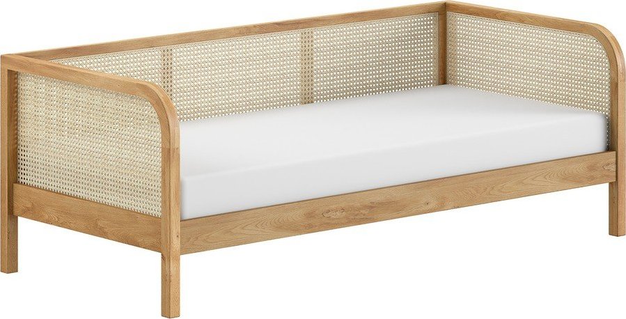 Jednolůžková postel z dubového dřeva s roštem 90x200 cm v přírodní barvě Olive Captain Rotan – Vipack Vipack