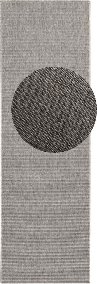 Šedý vnitřní a venkovní běhoun 80x250 cm Nature – Hanse Home Hanse Home