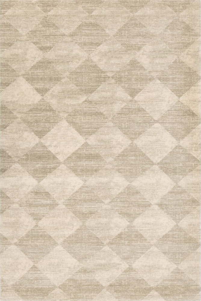 Béžový vlněný koberec 200x300 cm Agnus Checkered – Agnella Agnella
