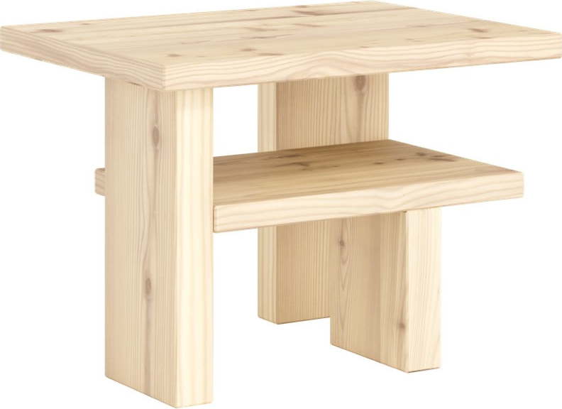 Odkládací stolek z borovicového dřeva 34x45 cm Japan – Karup Design Karup