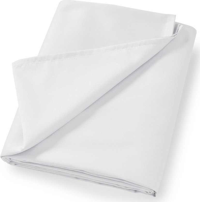 Bílé prostěradlo z bavlněného saténu 230x260 cm Cotton Sateen – Bianca Bianca