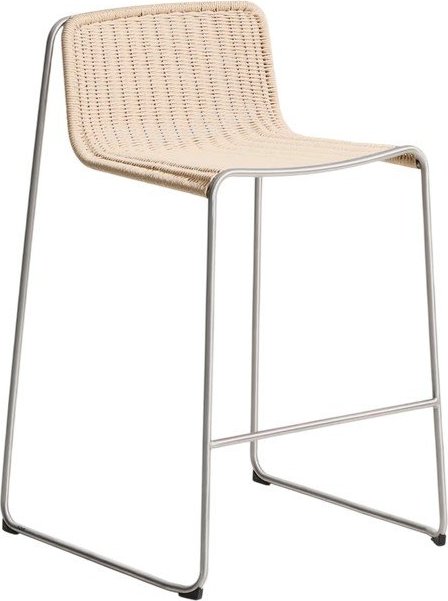 Béžová kovová zahradní barová židle Tavari – Kave Home Kave Home