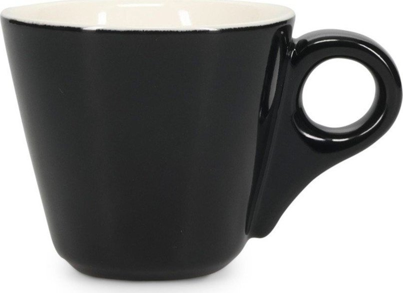 Černý porcelánový šálek na espresso 80 ml Barista – BonBistro BonBistro