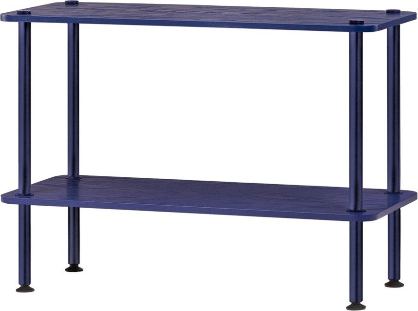 Modrý regál v dekoru dubu 80x54