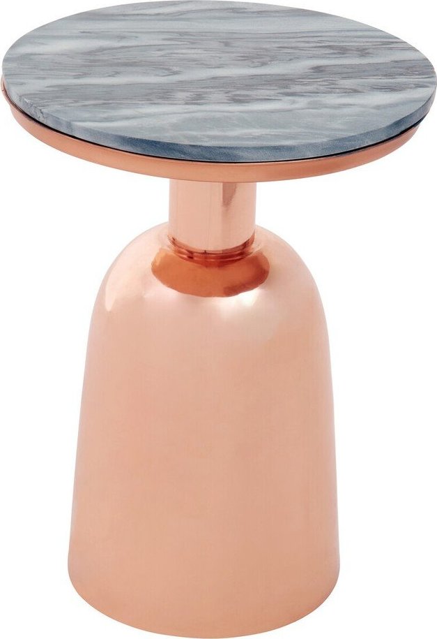 Kulatý odkládací stolek s mramorovou deskou ø 48 cm Amira – Premier Housewares Premier Housewares