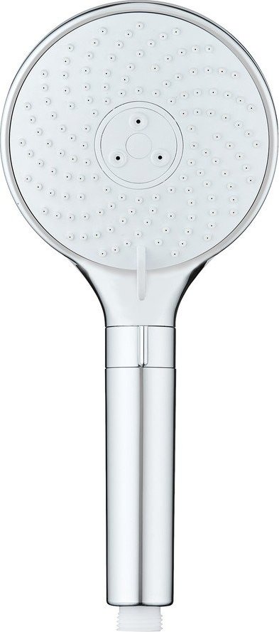Plastová sprchová hlavice v leskle stříbrné barvě ø 12 cm Water Saving – Wenko WENKO