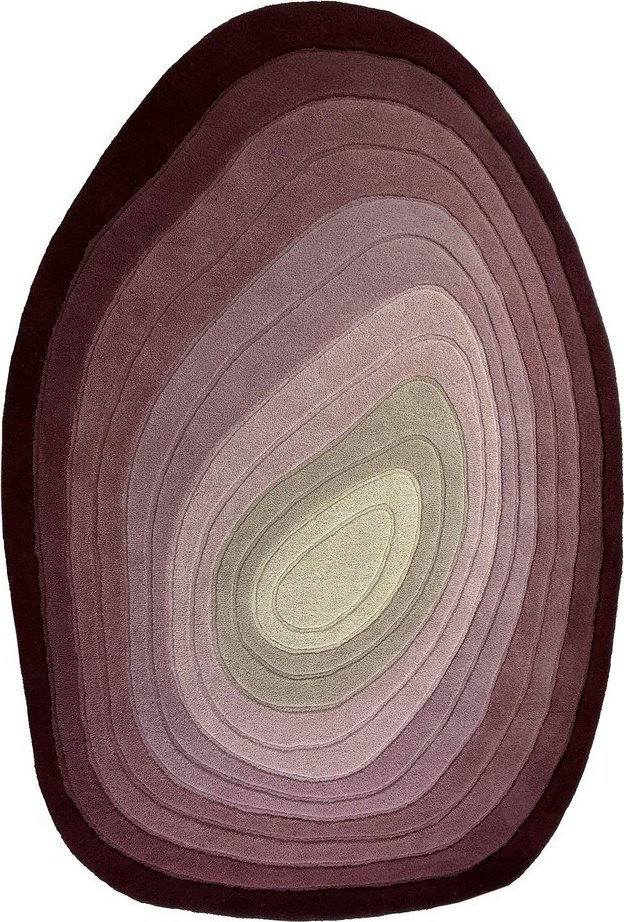 Fialový ručně tkaný vlněný koberec 160x230 cm Puddle Ombre – Flair Rugs Flair Rugs