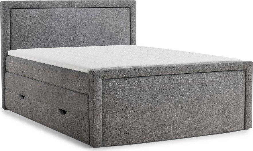Šedá boxspring postel s úložným prostorem 160x200 cm Fresco – Maison de Rêve Maison de Reve