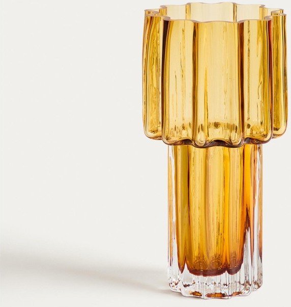 Oranžová skleněná váza (výška 30 cm) Cristila – Kave Home Kave Home