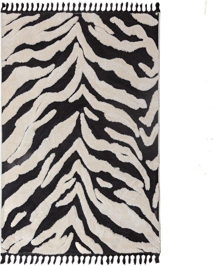 Černobílý koberec 200x300 cm Esra Zebra – Flair Rugs Flair Rugs